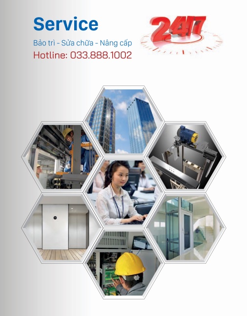 Thang máy Dongyang Chiến Thắng hỗ trợ bảo trì - sửa chữa - nâng cấp 24/7