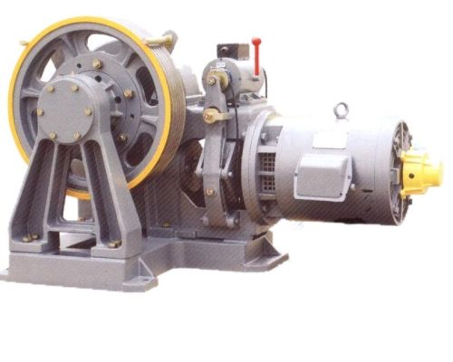 Động cơ thang tải hàng với phanh điện từ giúp dừng chính xác, an toàn tuyệt đối khi nâng hạ hàng hóa. 