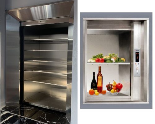 Lắp thang tải thực phẩm giúp món ăn đến bàn nhanh hơn, đảm bảo vệ sinh và tiết kiệm nhân công đáng kể.