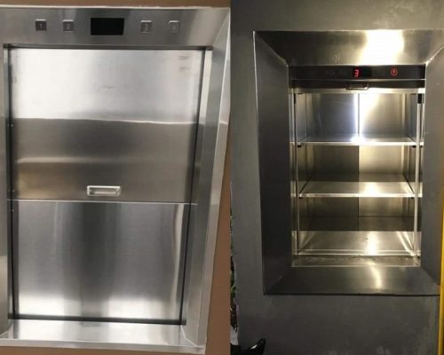 Lựa chọn thang tải phù hợp với mặt bằng và vật liệu inox 304 giúp thang bền đẹp, dễ vệ sinh và an toàn. 